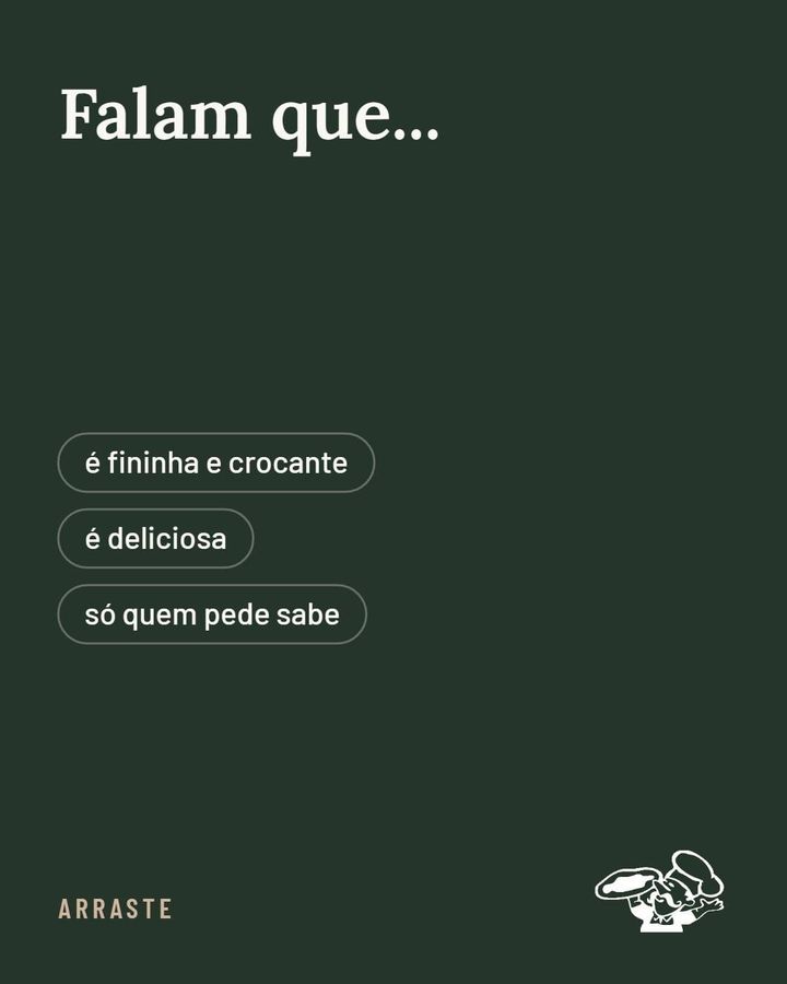 E a gente só confirma desde 2008, essa é a Nossa Pizza. Peça pelo app, o link tá na bio!
