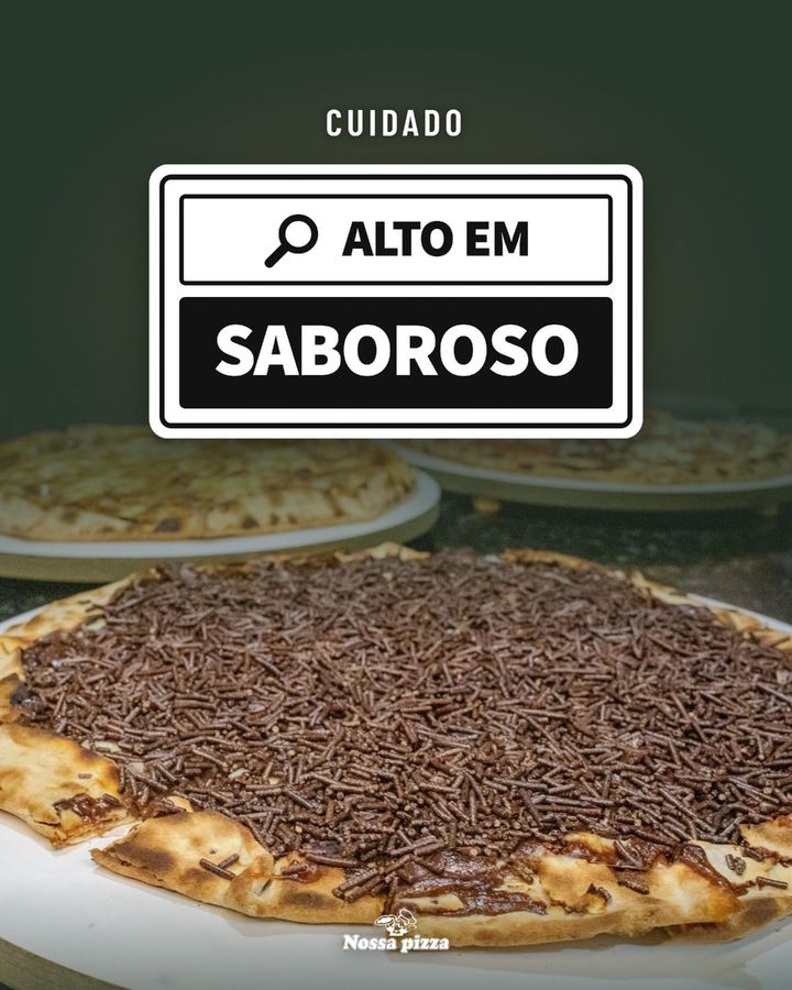 Nossa pizza de Brigadeiro... Daquelas que a gente avisa antes: depois da primeira fatia, não tem volta, então cuidado! Abrimos às 18h, que…